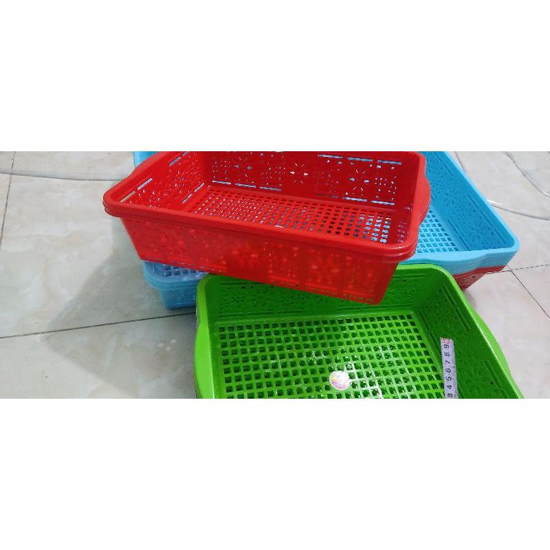 rổ chữ nhật siêu to kích thước 42x 30x10cm  nhựa PP nguyên chất