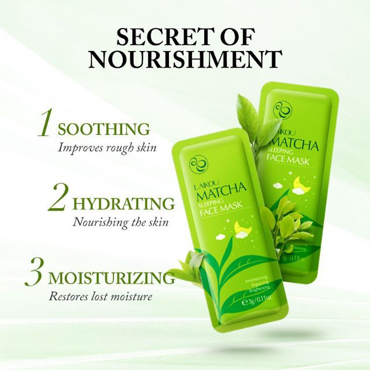 Mặt nạ ngủ Laikou Matcha Sleeping Face Mask