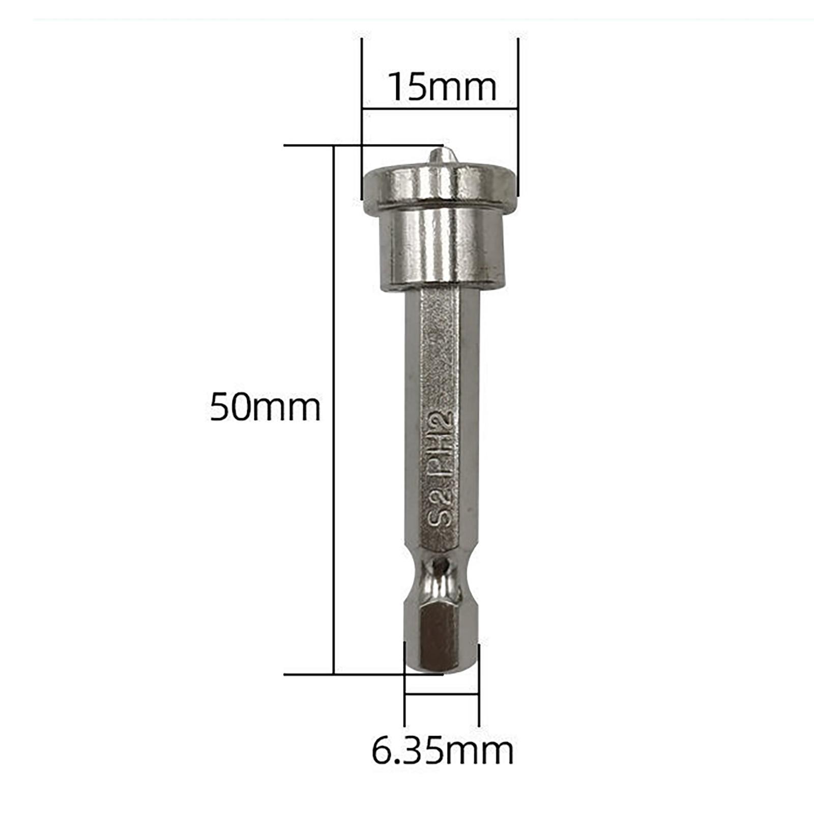Pack-5 Woodworking Screw Hex Shank Positioning Bit Head