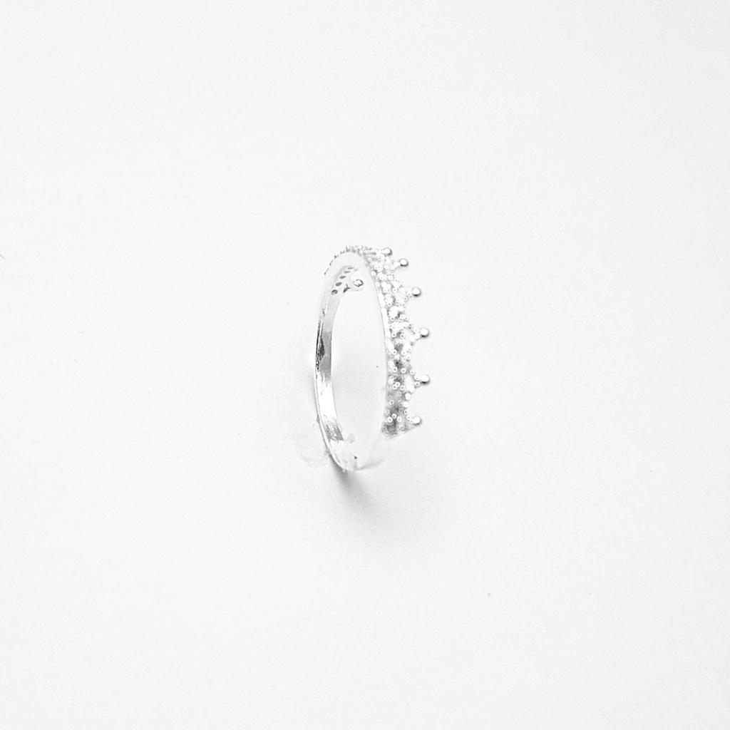 Nhẫn bạc nữ Anta ATJ9041, nhẫn nữ vương miện đính đá Crown ring