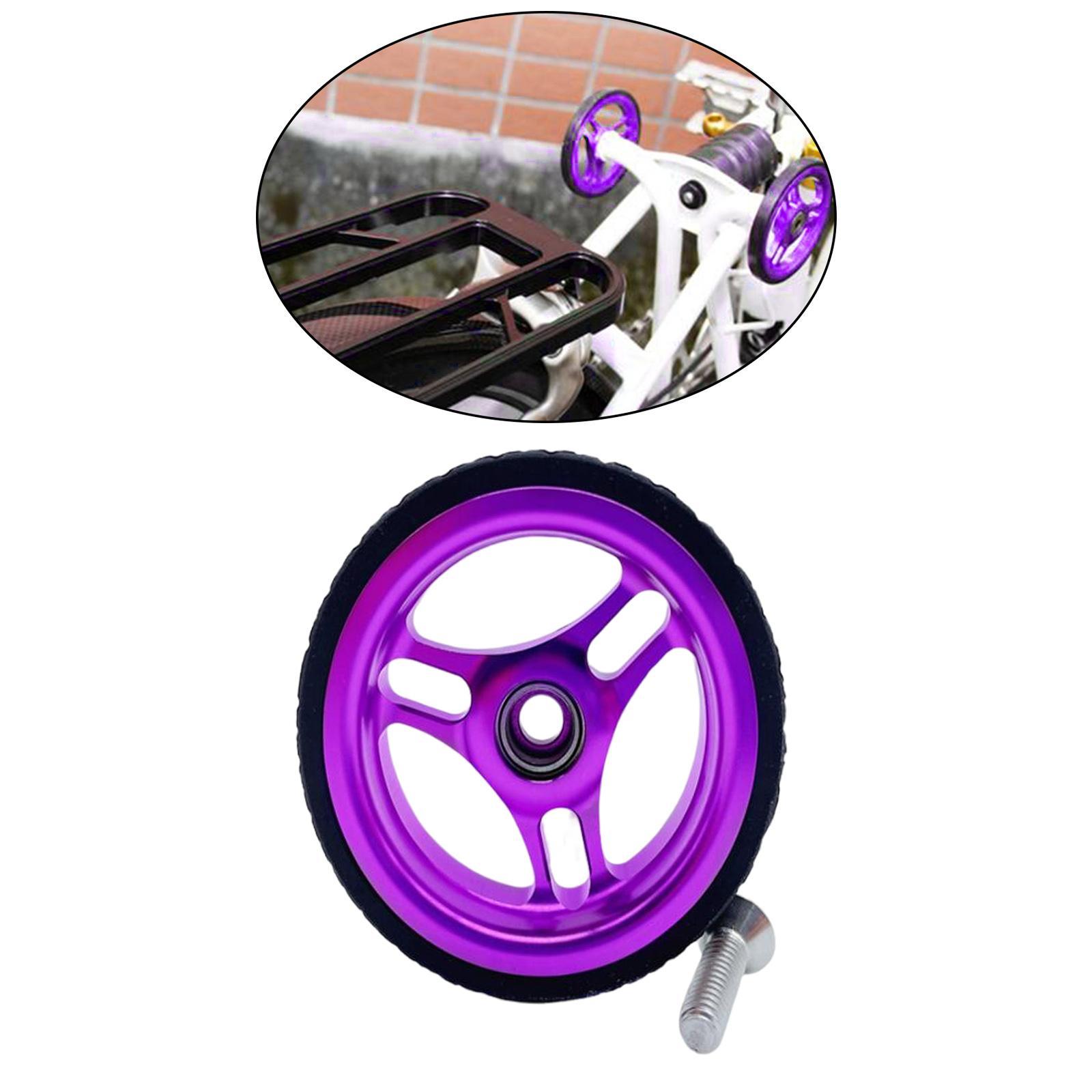 High Strength Folding Bike Easy Wheel Easywheel Bracket Set Sealed Bearing for BMX