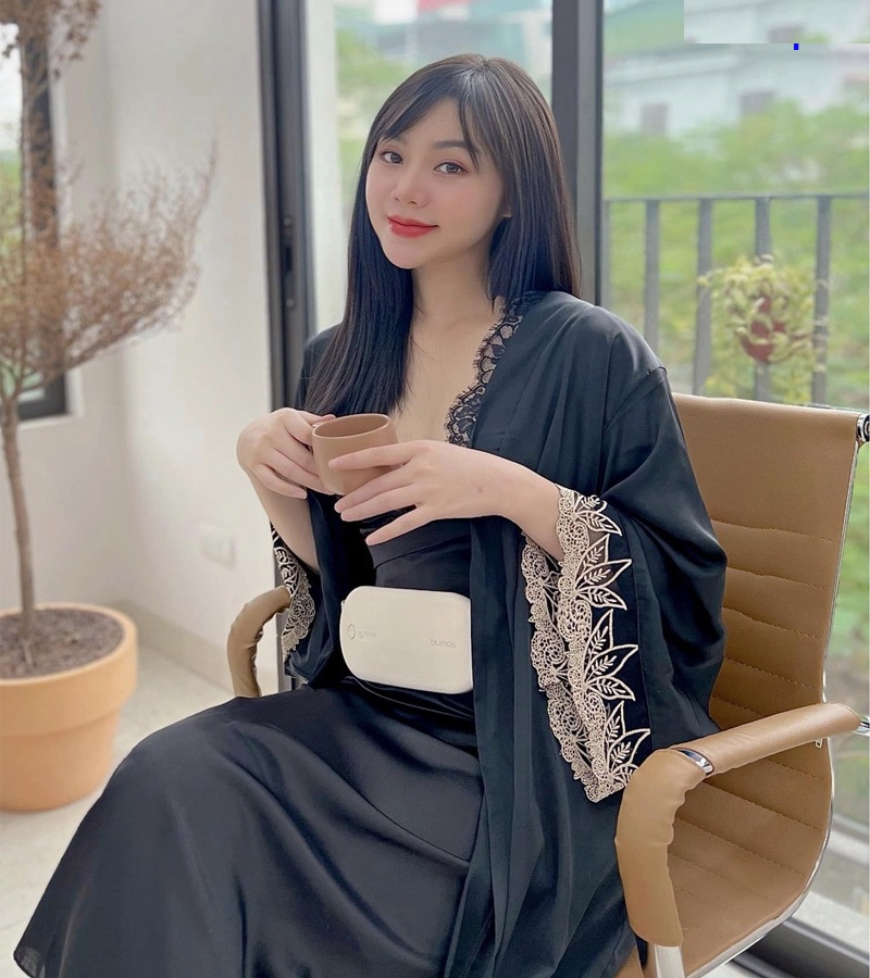 Đai chườm nóng , máy massage giảm đau bụng kinh SOTHING BUMAS BU01, hỗ trợ chống lão hóa da sau sinh- Hàng chính hãng