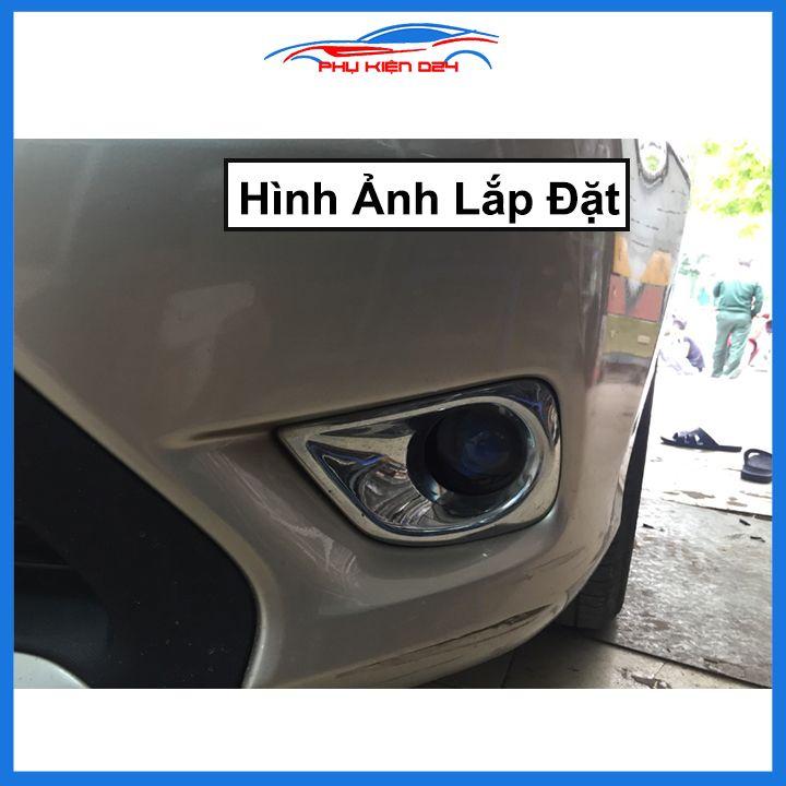 Ốp viền đèn gầm trước sau xe Vios 2014-2015-2016-2017 mạ Crom chống trầy trang trí làm đẹp xe