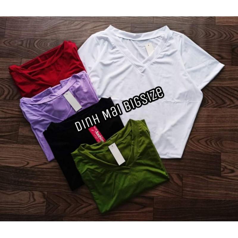 Áo croptop cổ tim bigsize 65-95kg