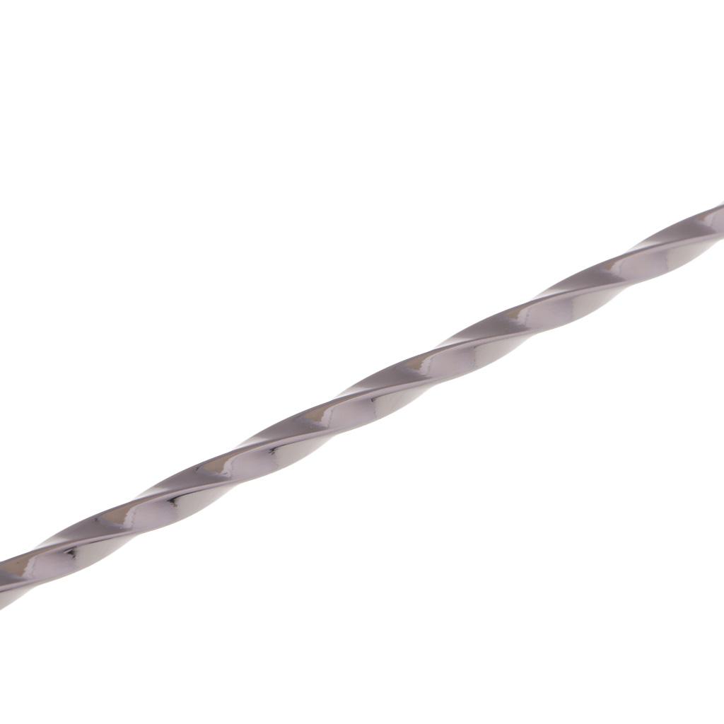 Stainless Steel Mixing Spoon Spiral Pattern Bar Cocktail Shaker Spoon Kitchen Utensils Bar Tools