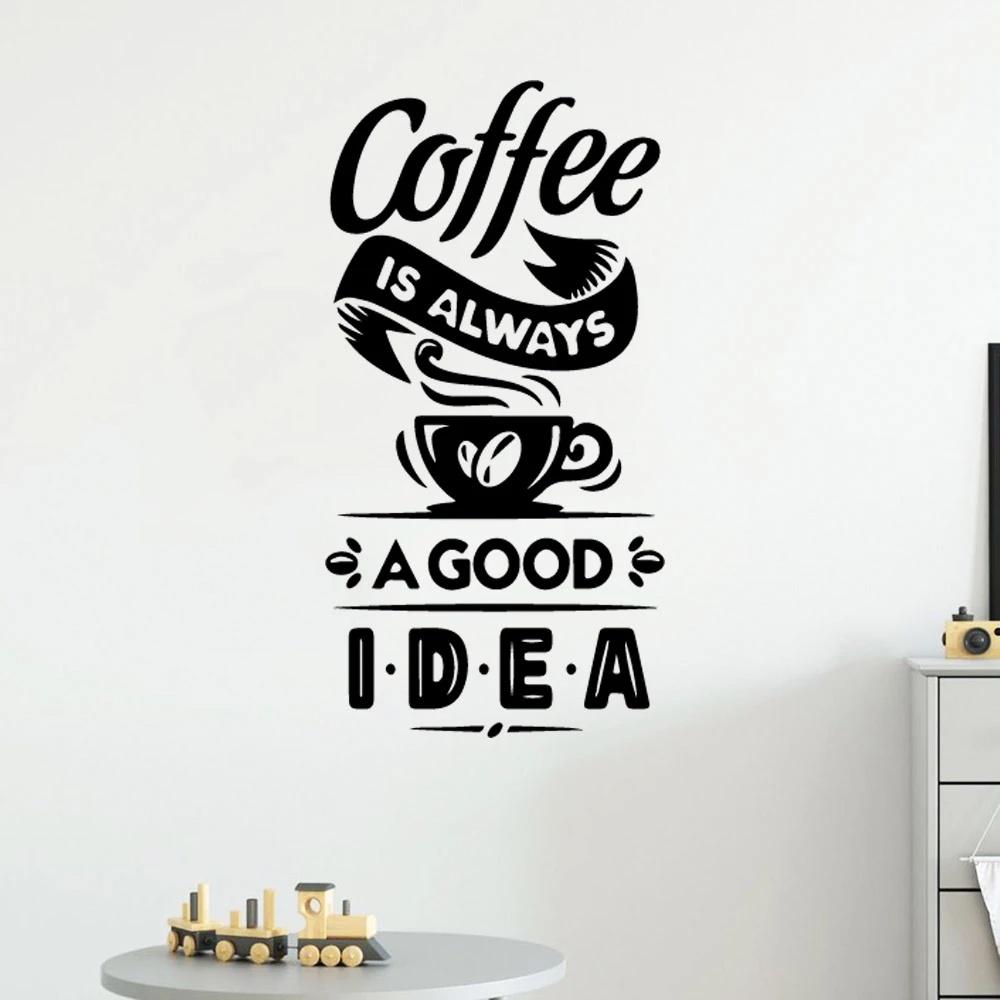 Decal trang trí tiệm cà phê