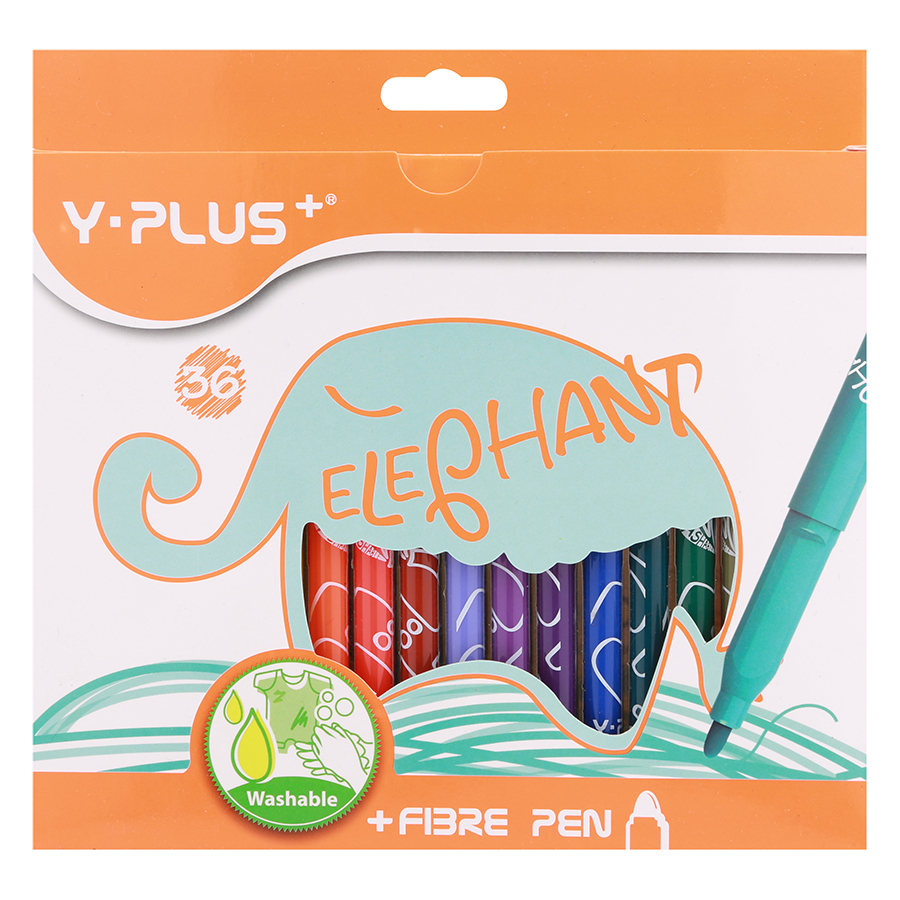 Hộp Bút Lông Màu Tô 36 Màu Elephant Yplus Y PLUS+ YP_FP170300_ELP