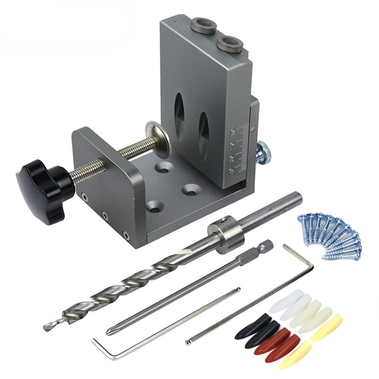 Hole Doweling Jig Adjustable Puncher Locator Hole Locator for Woodwork
