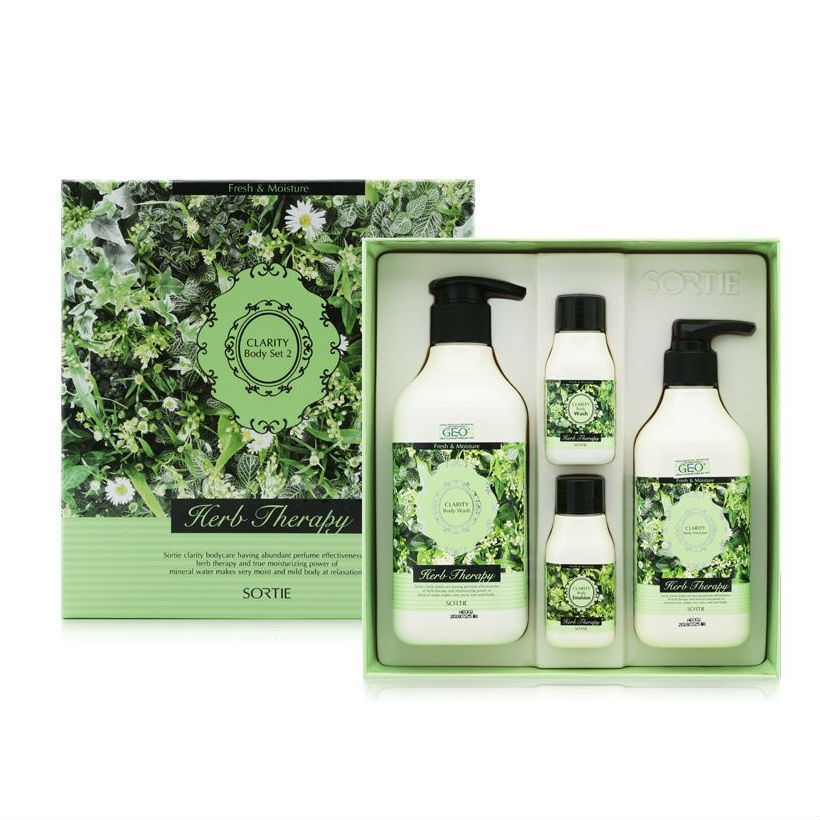 Bộ Chăm Sóc Da Toàn Thân Sữa Tắm Và Dưỡng Herb Therapy Clarity Body Set 2 Sortie