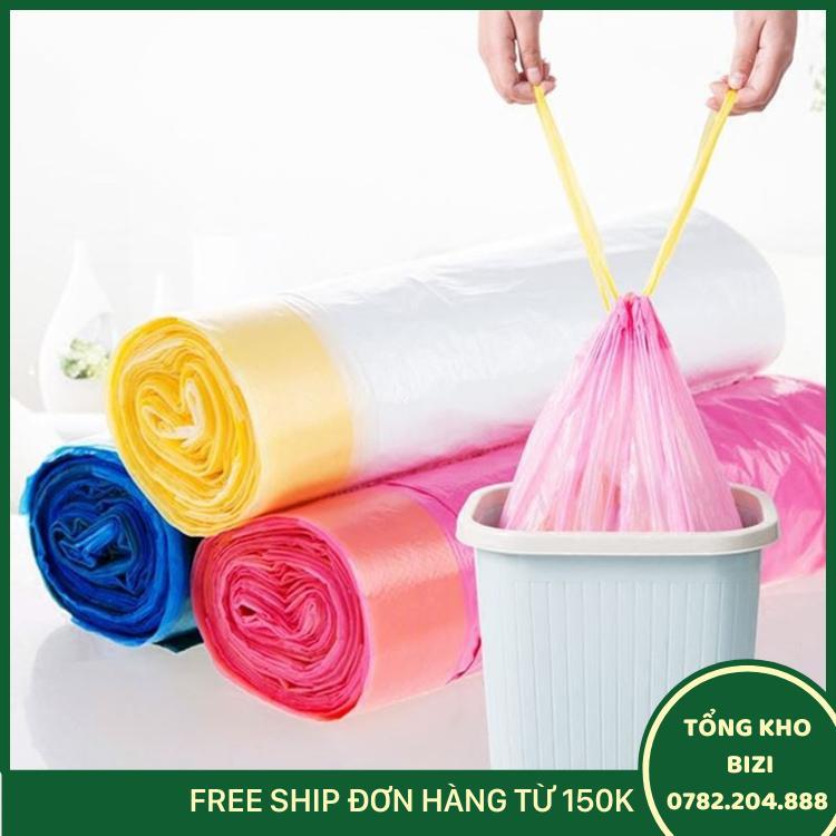 Combo 10 Cuộn Túi Đựng Rác Có Dây Rút - Free Ship Toàn Quốc