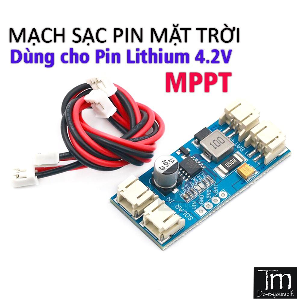 Mạch Sạc Pin Lithium Từ Pin Năng Lượng Mặt Trời MPPT 12V 2A