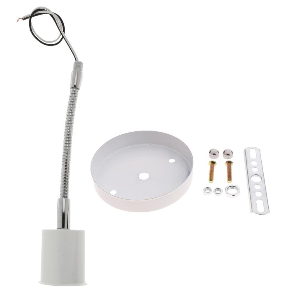 Round Lampshade Ceiling Light Holder Chandelier Pendant Socket E27