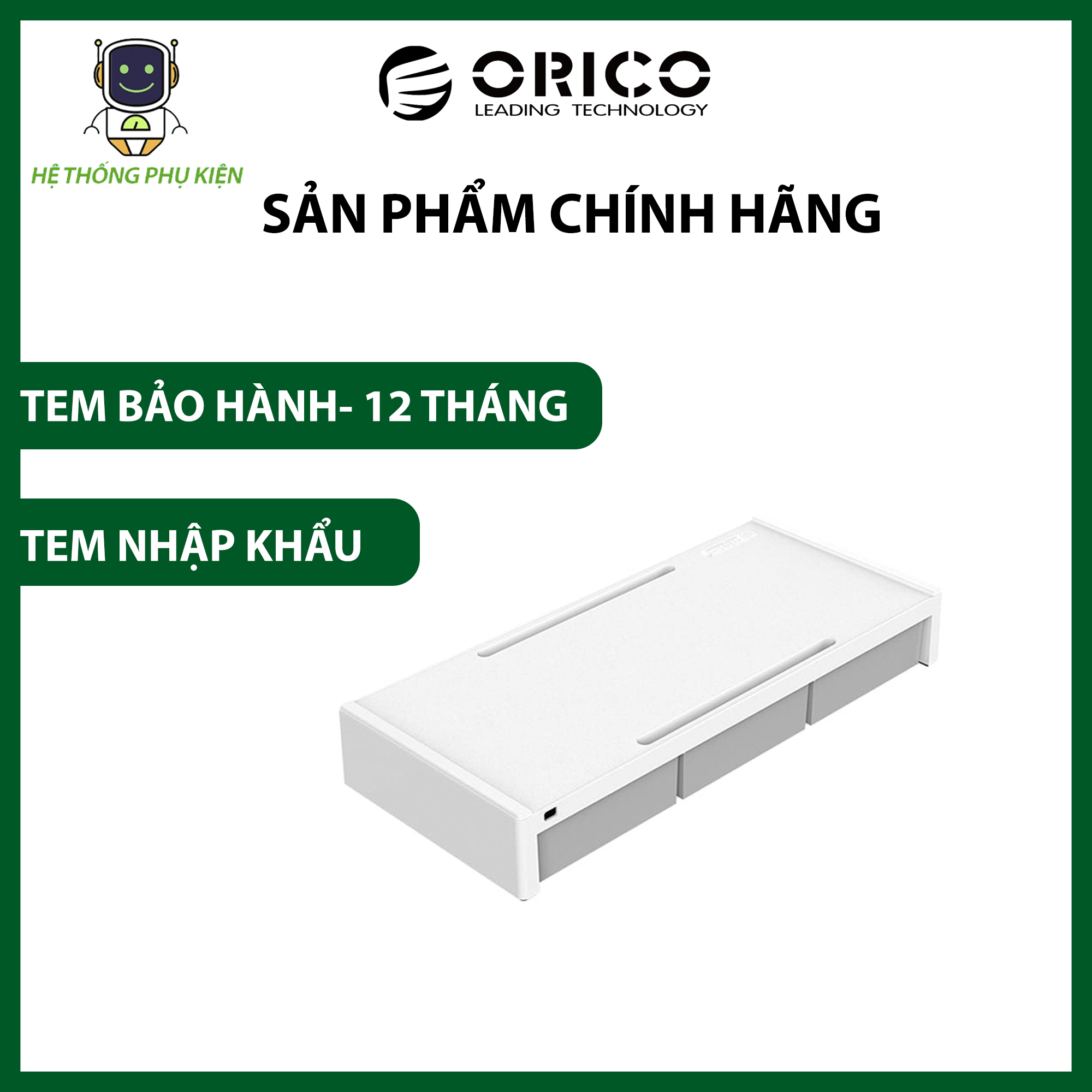 Giá Đỡ Màn Hình ORICO XT-01H-WH-BP Hàng Chính Hãng