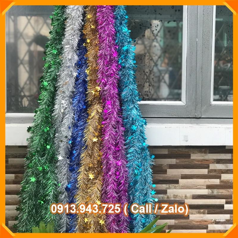 Dây kim tuyến trang trí noel,tết dài 1.3m - Dây trang trí cây quất cây đào Tết
