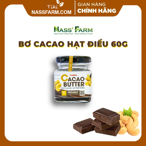 Bơ Ca cao Hạt điều Nutcasla - CÔNG THỨC ĐỨC - nhỏ gọn, tiện lợi, ăn kèm các loại bánh, hạt healthy, mix kèm sữa, bột ngũ cốc