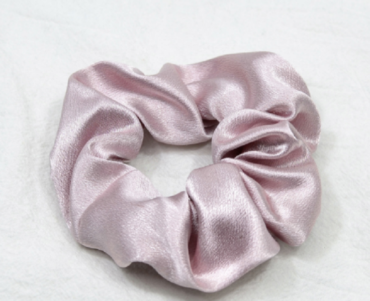 Dây cột tóc buộc tóc Scrunchies vải satin phong cách retro cổ điển cao cấp