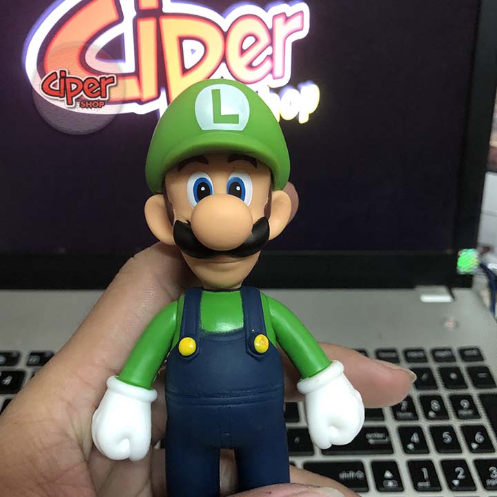 Mô hình Luigi mũ Xanh 12cm - Mô hình Mario