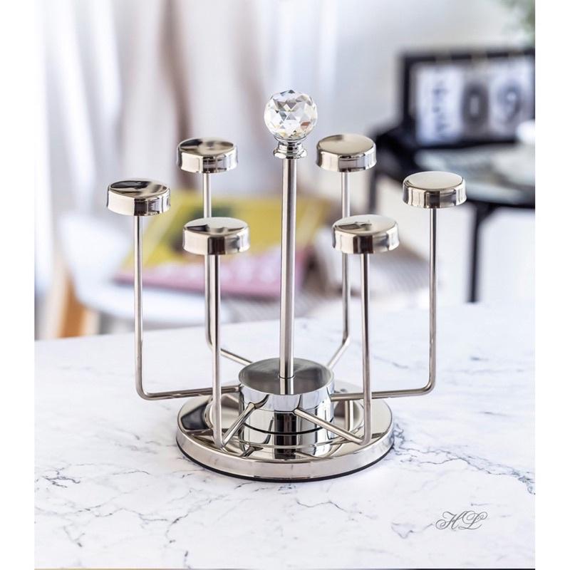 GIÁ ÚP LY CỐC TRÒN XOAY 360 ĐỘ - INOX 304 CHUẨN - HÀNG CAO CẤP KST