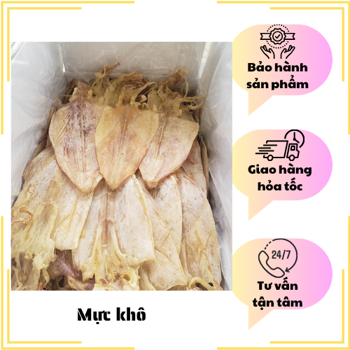 Đặc Sản Nha Trang - Mực Khô Câu Size 16 Con/Kg Seavy Gói 500G