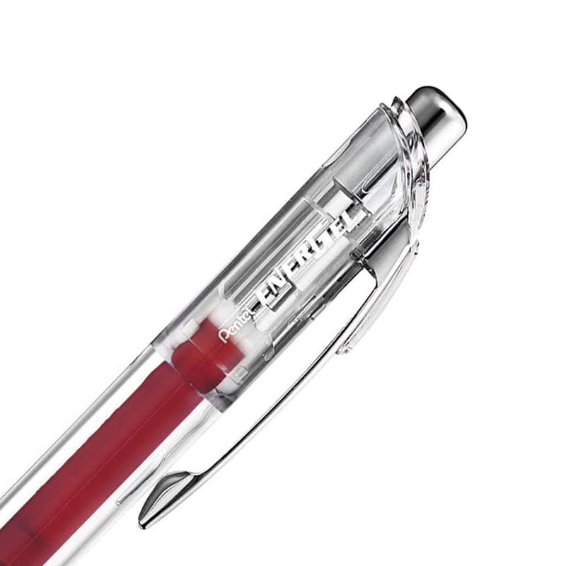 Bút Gel Energel Infree 0.5 mm - Pentel BLN75TL-BGX - Mực Đỏ Đậm