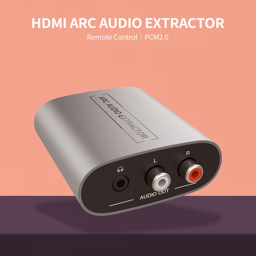 Bộ tách âm thanh HDMI ARC Hỗ trợ chức năng CEC / Bộ chuyển đổi âm thanh 3,5mm L / R