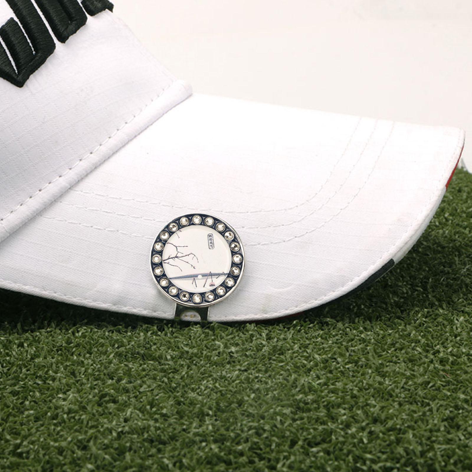 2x Golf Ball Marker Hat Clip Golf Putting ball of training Accessories Hat Clips Removable Golf