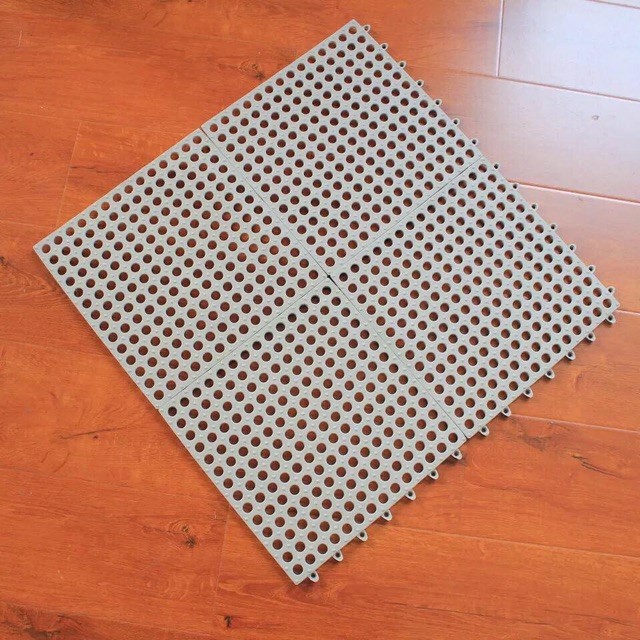 Tấm thảm nhựa ghép cao cấp chống trơn trượt nhà tắm (1 miếng 30x30cm) màu ngẫu nhiên