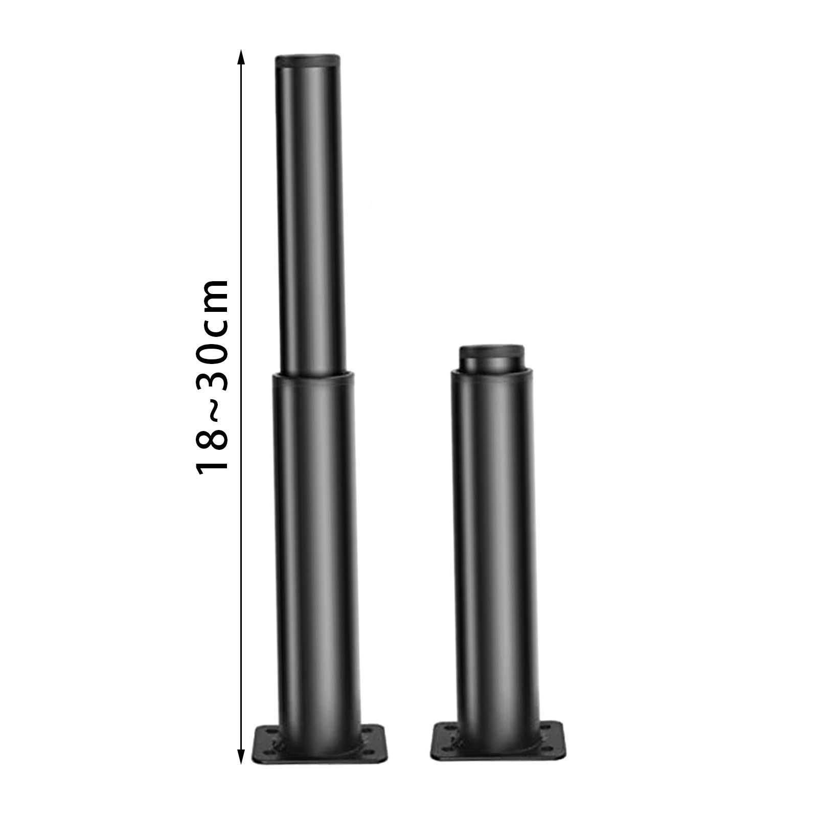 4 Pieces Bed Leg Support Feet Adjustable Height Replacement Leg Heavy Duty Steel Adjustable Leg for Table for Dressing Table Furniture Sofa