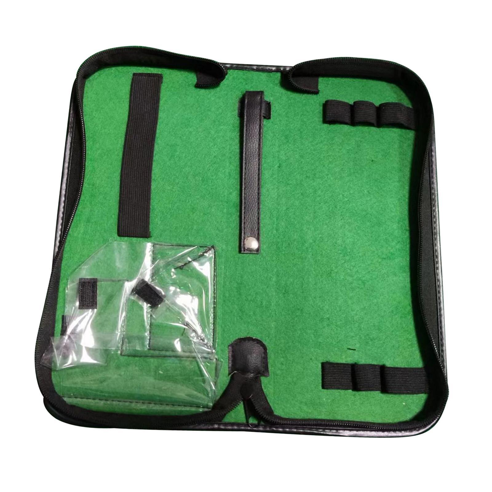 Golf Putter Set Bag, Golf Putting Set Carrying Protective Golf Clubs Putters Carrier Travel Tote Bag PU Leather Pouch for Home Outdoor Sports