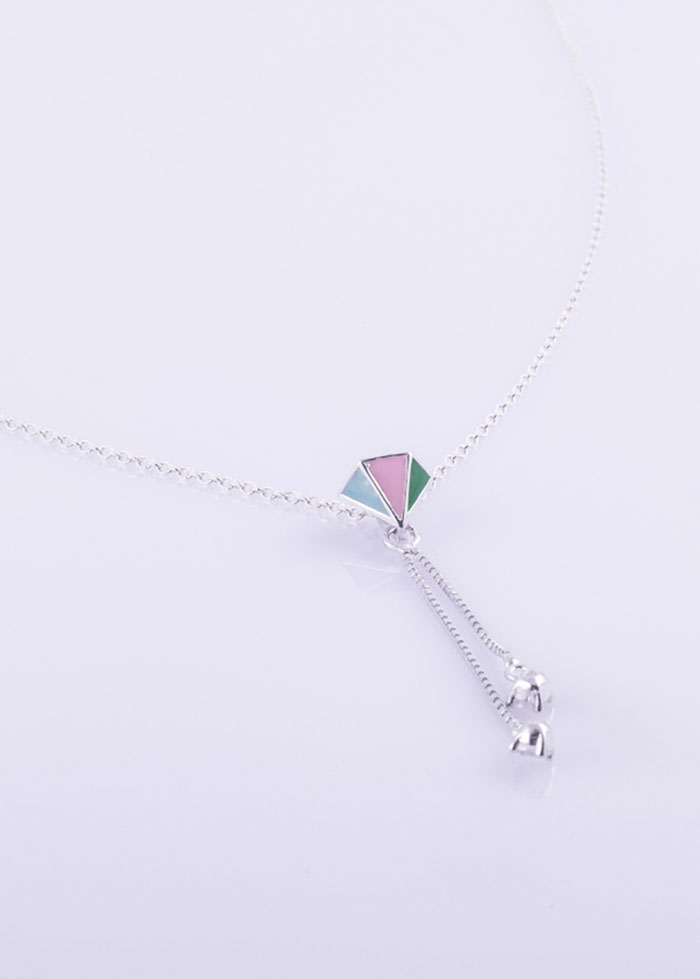 Dây chuyền bạc S925 Italia Bạc Xinh Huệ Ngân-Viên kim cương ZCP15006