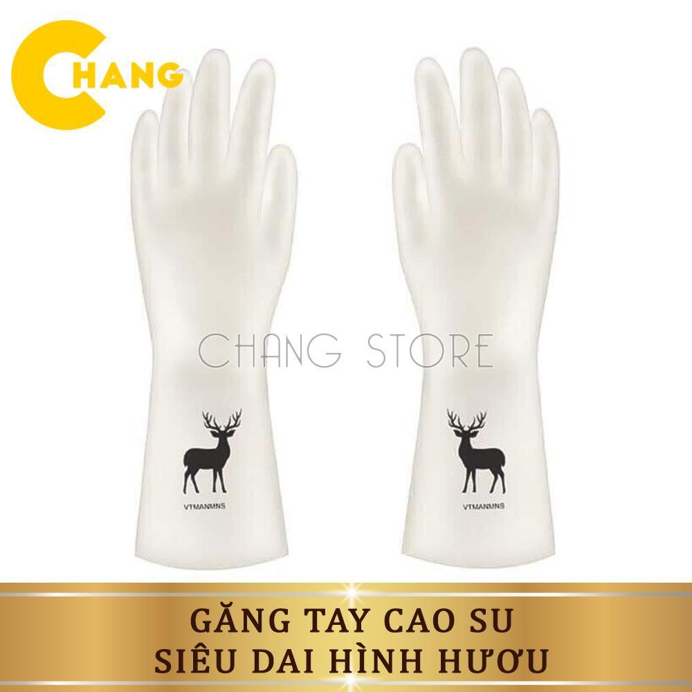 Găng Tay Rửa Bát Cao Su Tiện Dụng Siêu Dai Hình Hươu