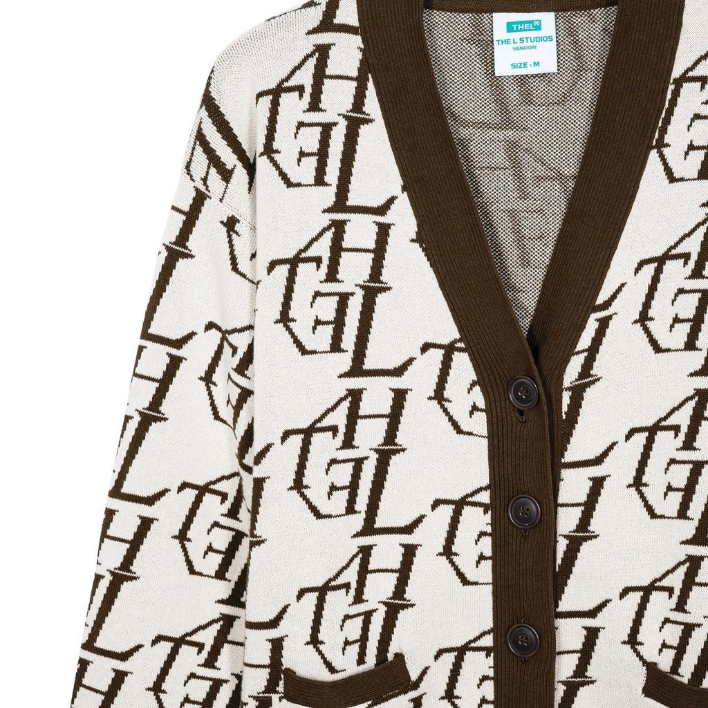 THELSTUDIOS - Áo Cardigan họa tiết Monogram