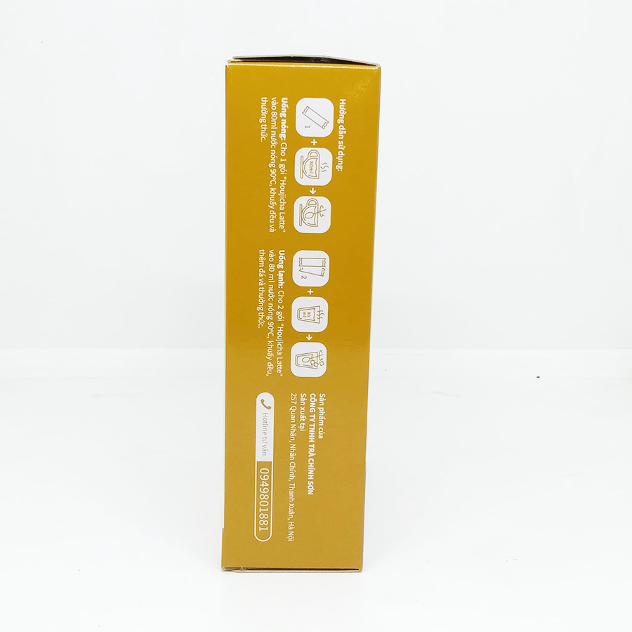 Bột trà Houjicha Latte Chính Sơn 180g - Hàng Chính Hãng, Tự nhiên 100%