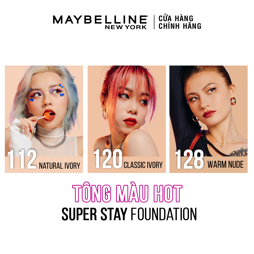 Kem Nền Lâu Trôi Superstay Long Lasting Full Coverage Foundation Maybelline New York 30ml