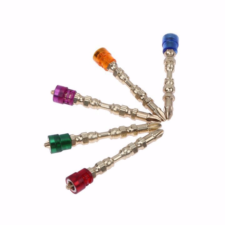 Bộ 5 mũi khoan bắt vít 4 cạnh chuôi từ tính