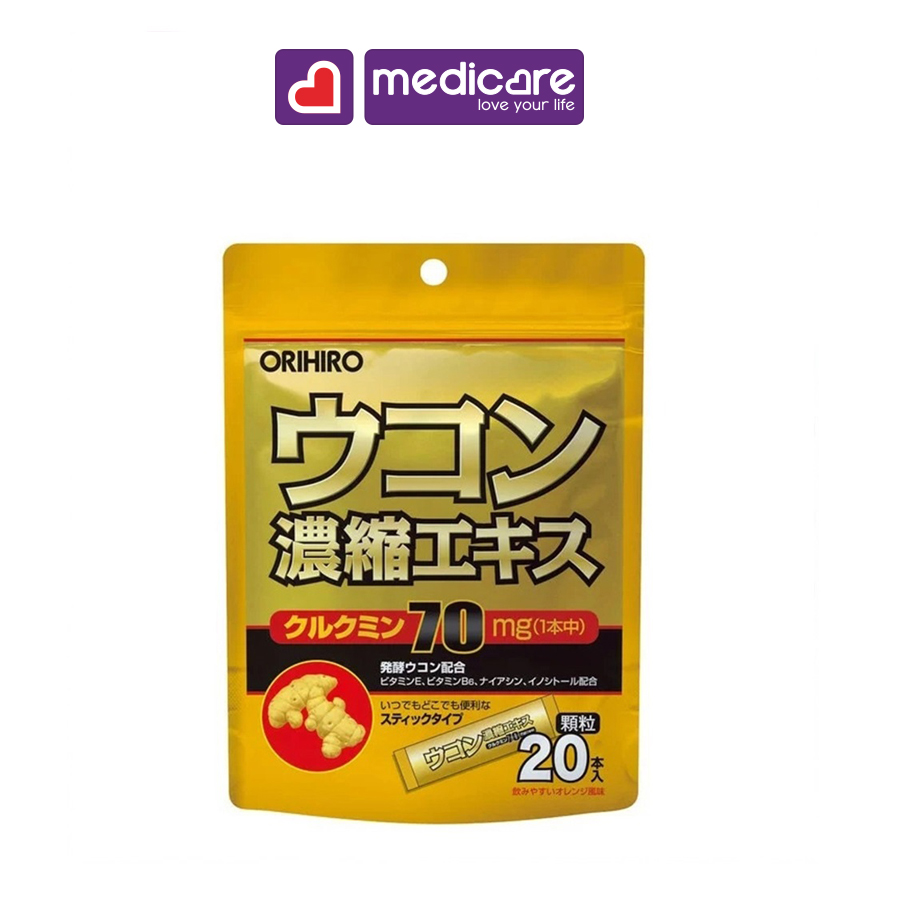 Bột Nghệ ORIHIRO tăng cường bảo vệ gan túi 20 gói