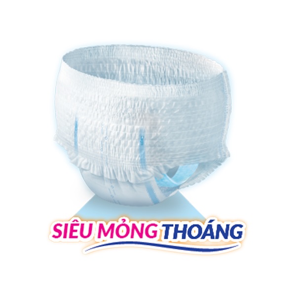 Tã Quần Mỏng Nhẹ Caryn Gói Siêu Lớn L14