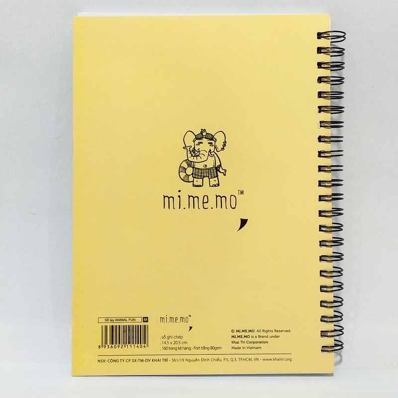 Sổ Lò Xo Animal Fun M - Hình Voi+Ngựa