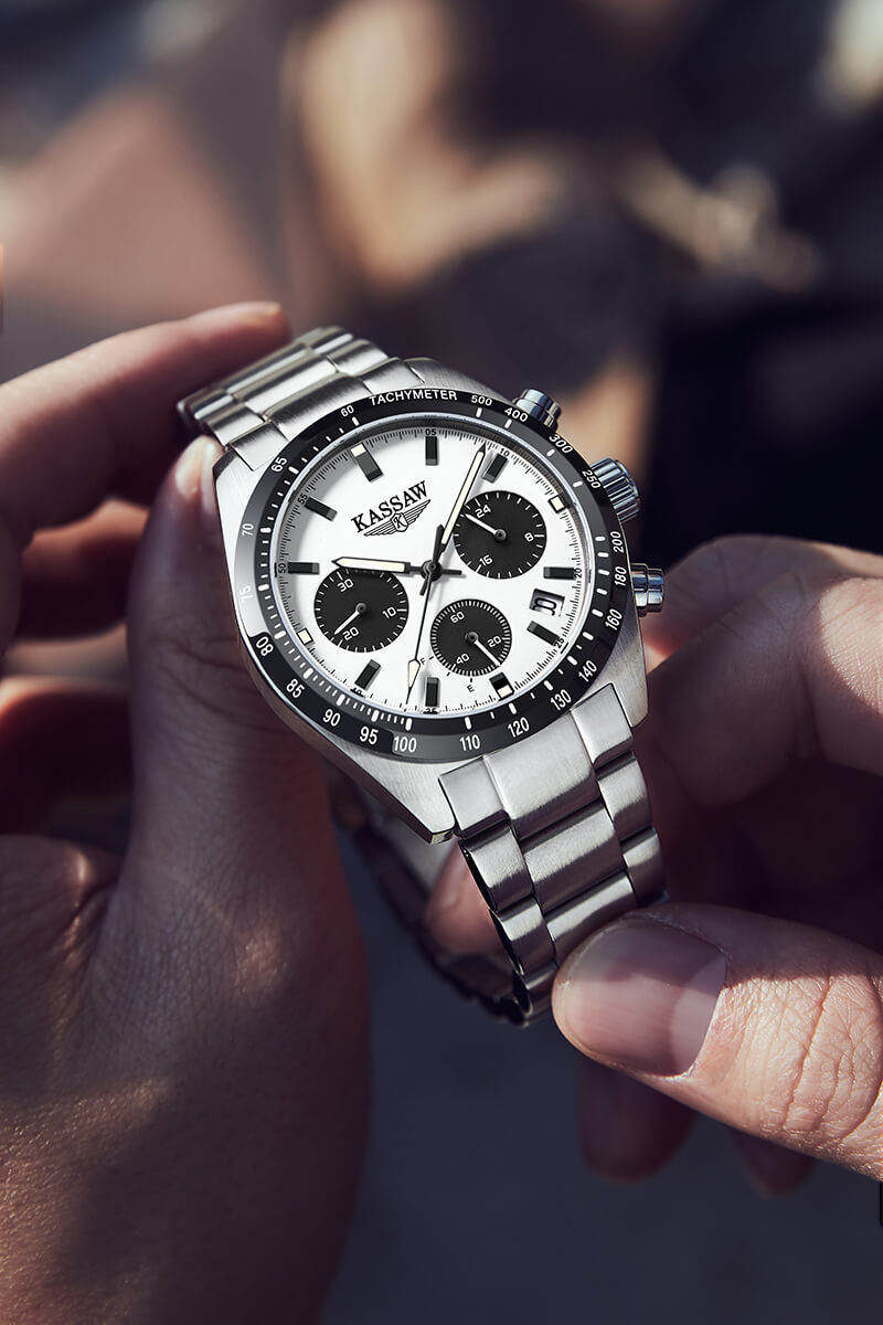 Đồng hồ nam chính hãng KASSAW Eco Drive K988-1 Kính sapphire ,chống xước,Chống nước ,BH 24 tháng