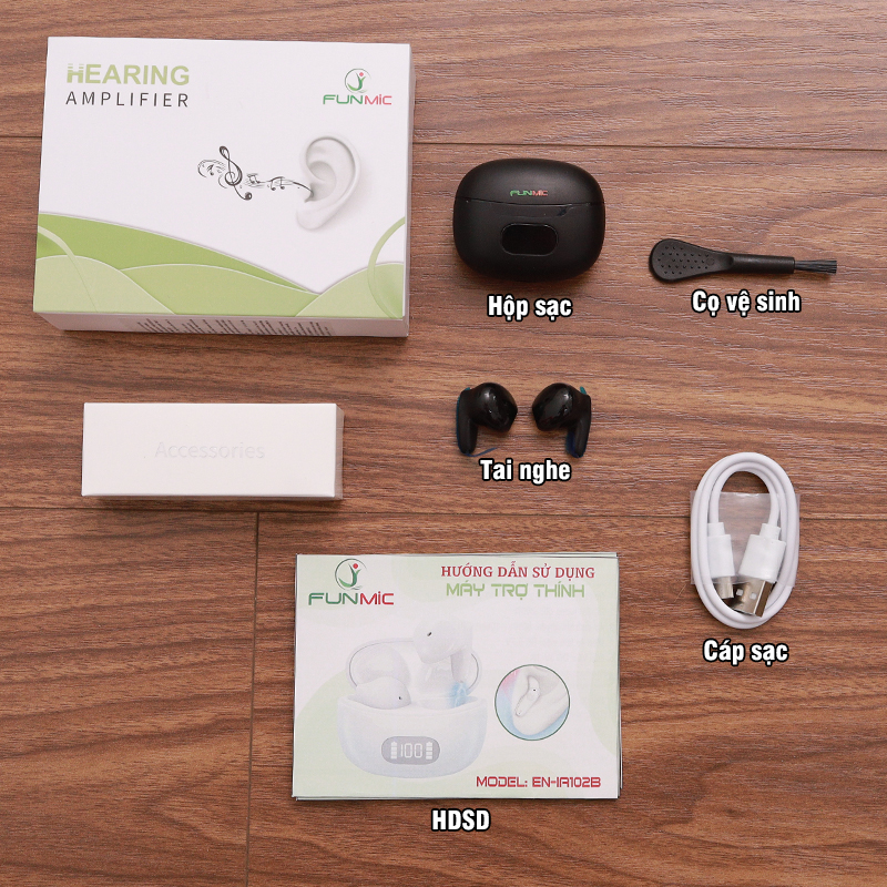 Máy trợ thính trong tai Funmic EN-IA102B - Công nghệ hiện đại thông minh
