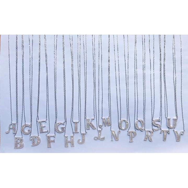 Dây chuyền chữ cái bạc S925