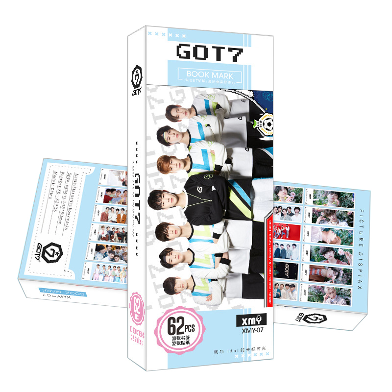 Bookmark GOT7 62pcs mới