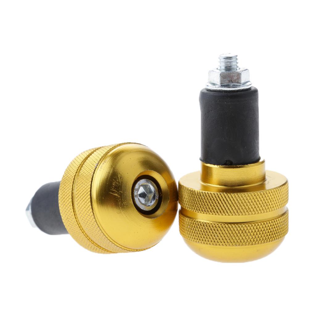 Motorcycle Handlebar Hand Grip Bar Ends Plug Slider For Yamaha