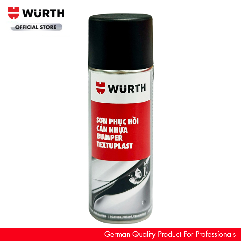 Wurth Sơn Nhựa Nhám Đen Cho Xe Ô Tô 400ml