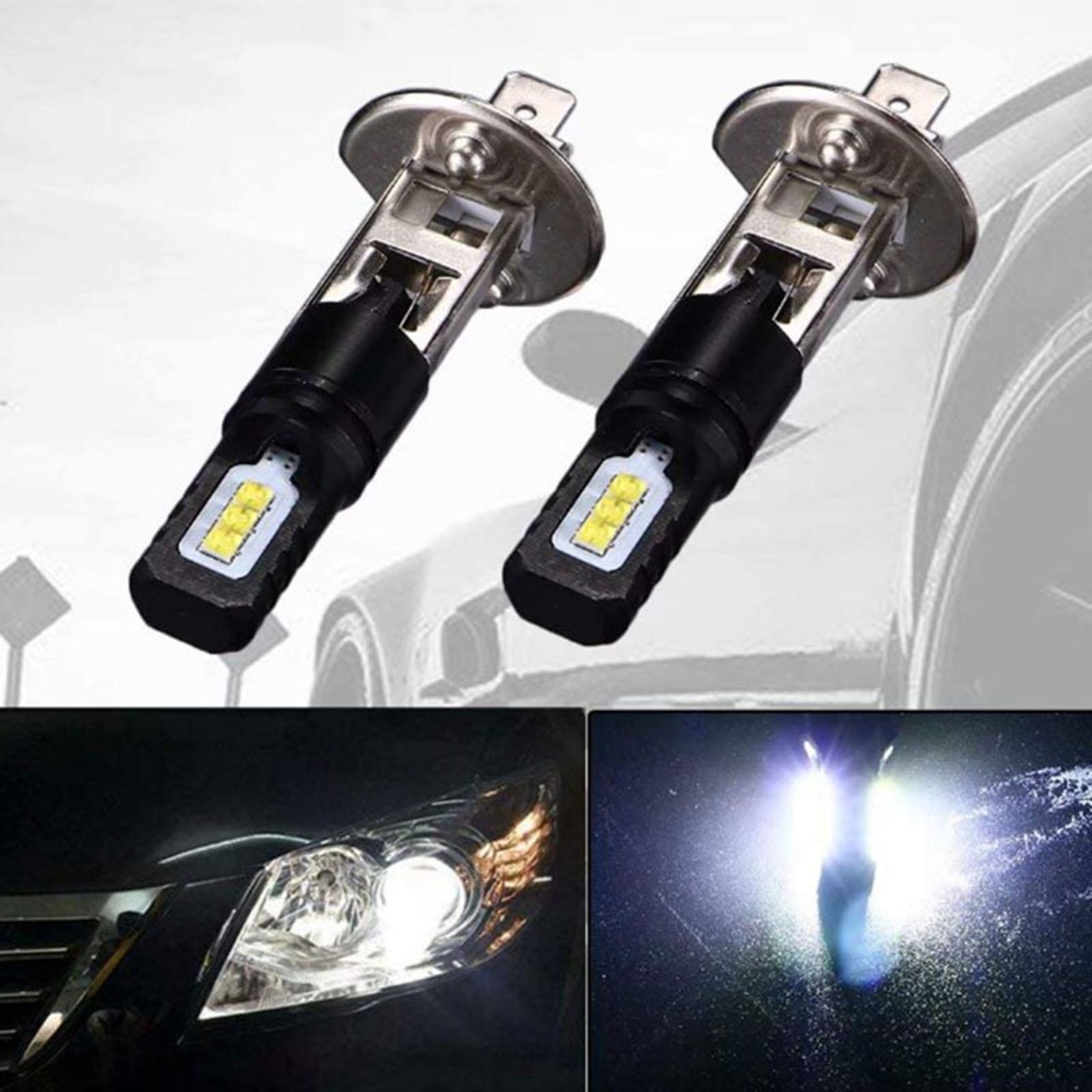 2-Pack LED Fog Lamp Bulbs H1 H3 1200LM Daytime Running Lights Fit for Car Lighting Components