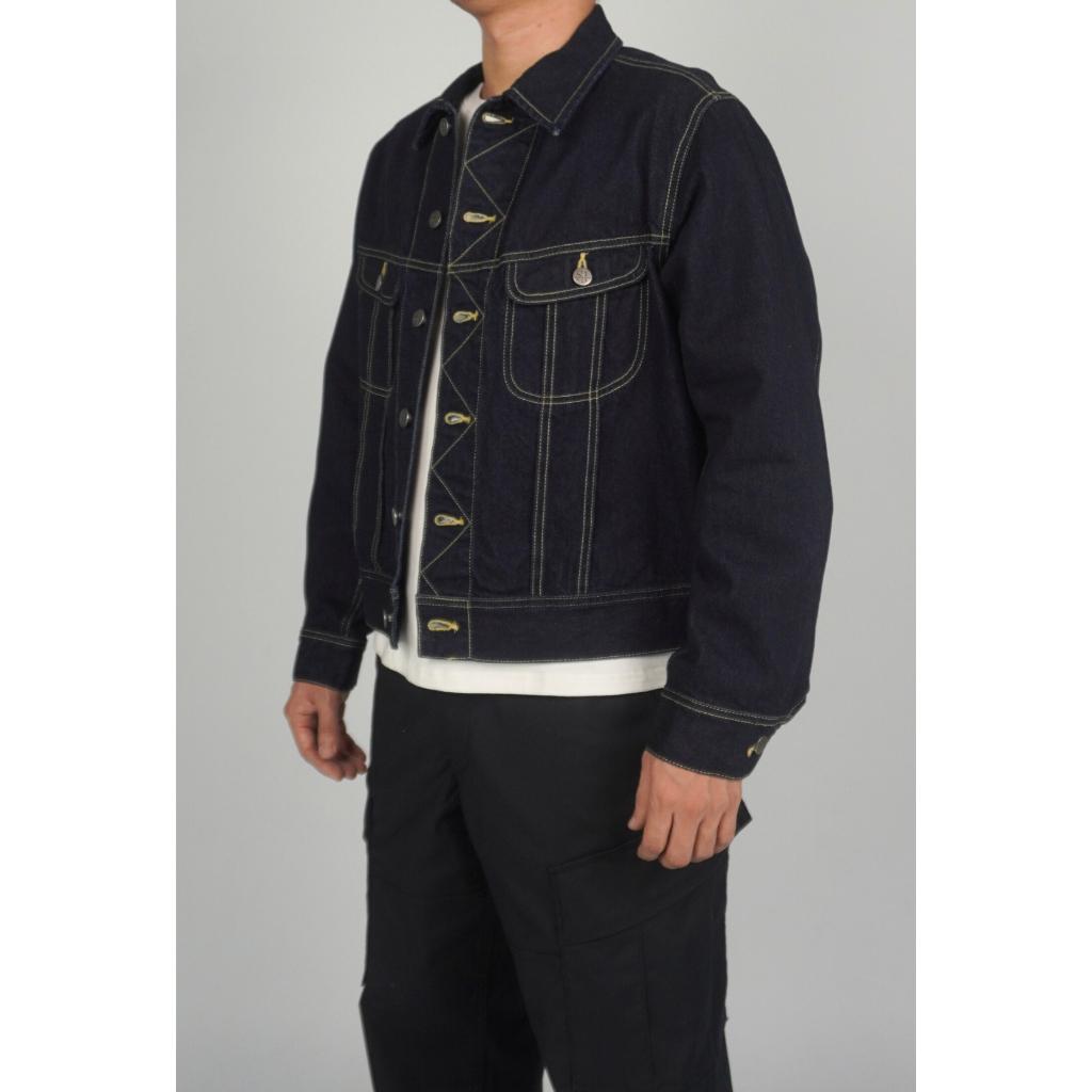 Áo JACKET Dáng Ngắn JK2 màu xanh nhạt, áo khoác bò nam siêu đẹp, chất vải Jean cotton cao cấp thương hiệu Samma Jeans - Xanh than