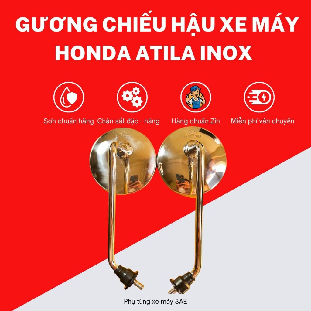 Kính chiêu hậu xe Atila Elizabeth & Honda 67 mẫu INOX