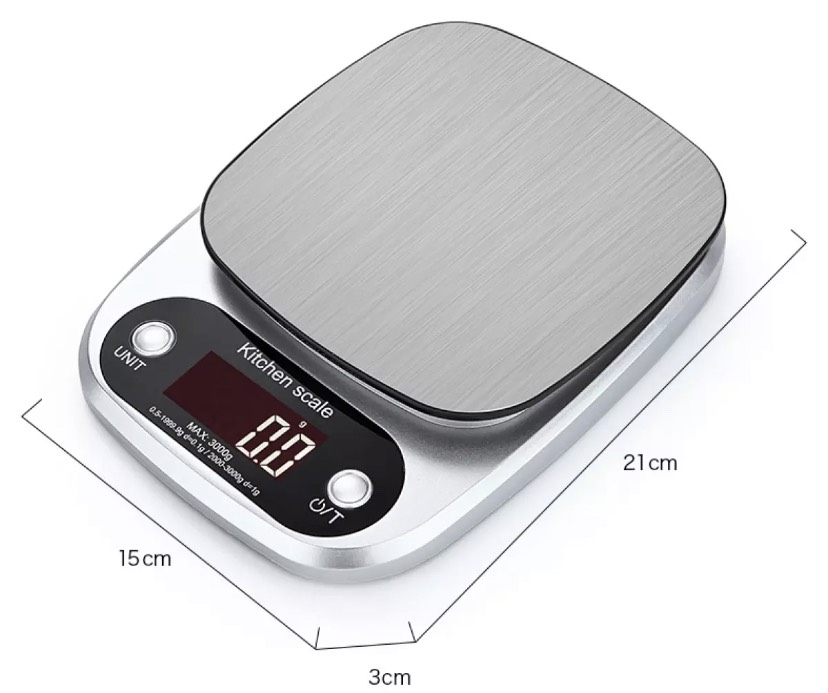 Cân tiểu ly điện tử Kitchen Scale 3kg/0.1g - 10kg/1g (cân nhà bếp) Chức năng định lượng thực phẩm siêu chuẩn [ CÂN HOÀNG MINH PHÁT