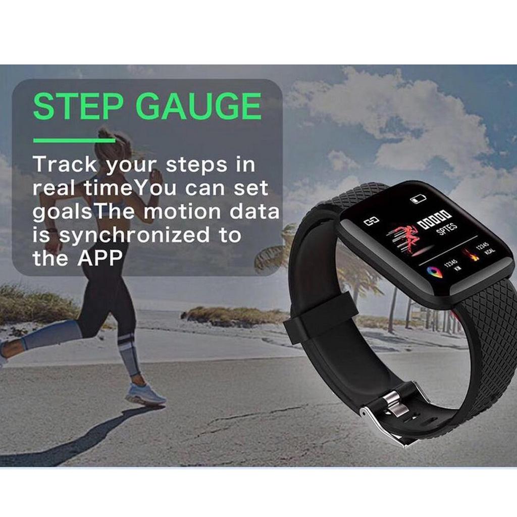 Fitness Tracker Color Screen Sport Smart Watch, Activity Tracker with Heart Rate Blood Pressure Calories Pedometer Sleep Monitor Call/SMS Remind