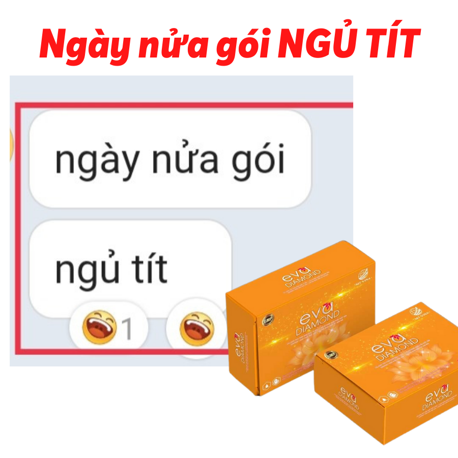 { combo 10 ] Eva Diamond Thải Độc Đẹp Da cân bằng nội tiết giảm tình trạng nóng trong bốc hỏa da khô sạm
